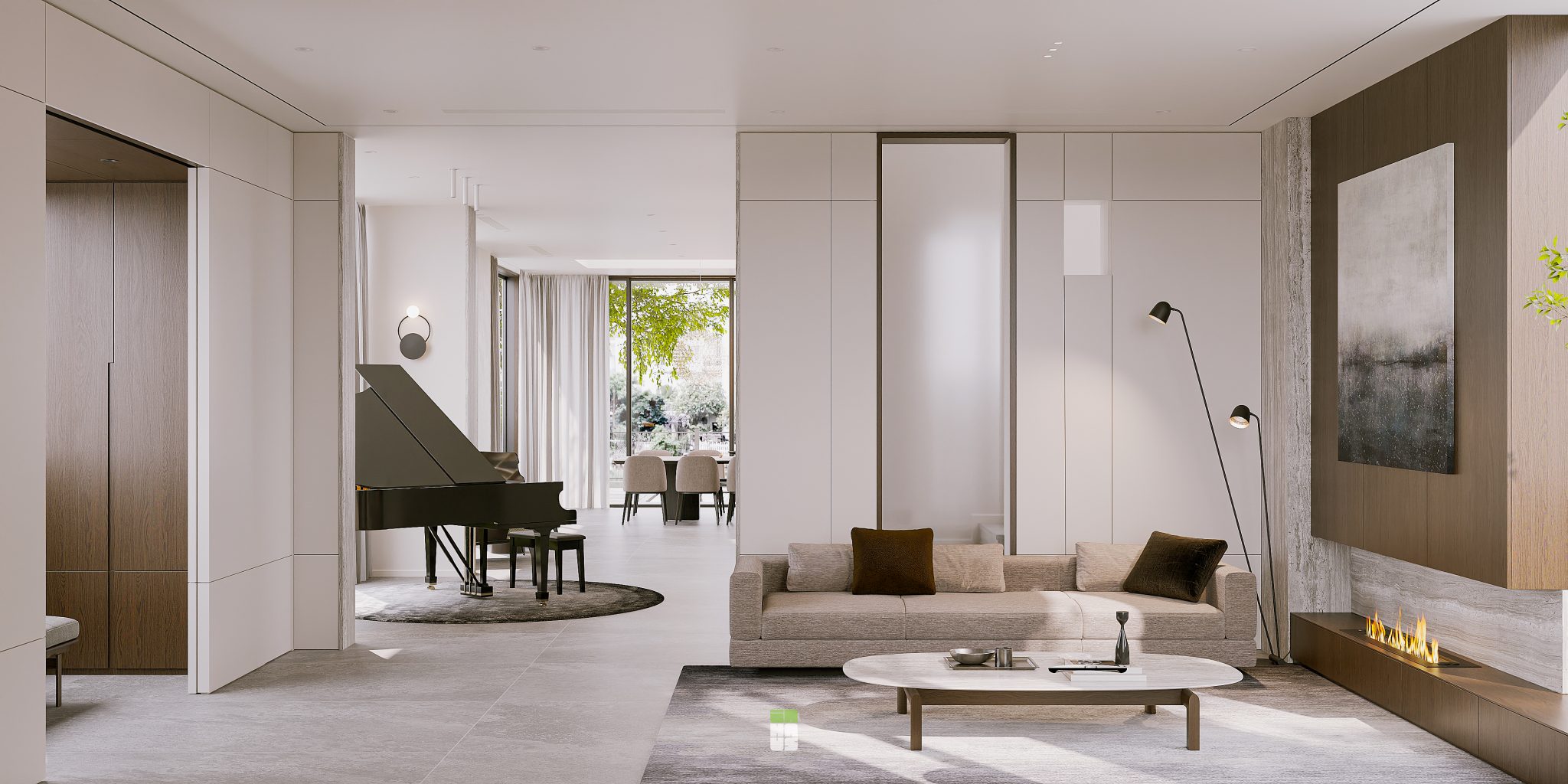HS RIVERSIDE - Thiết kế hoàn thiện nội thất biệt thự - INHAUS