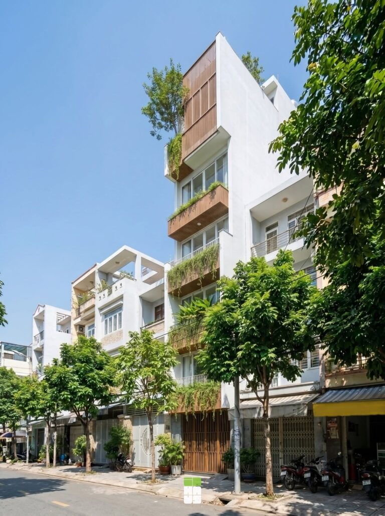 Thiết kế mặt tiền nhà phố hẹp AH-Haus – ảnh 4