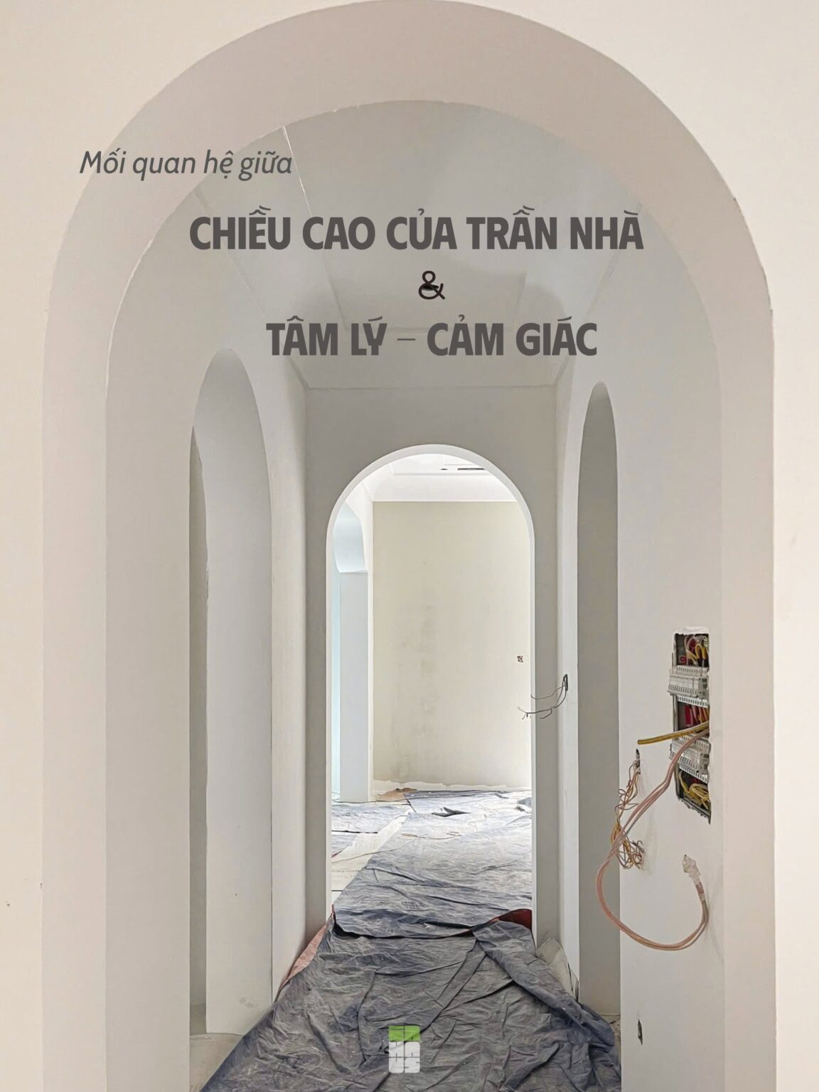 Thiết kế trần nhà và cao độ không gian
