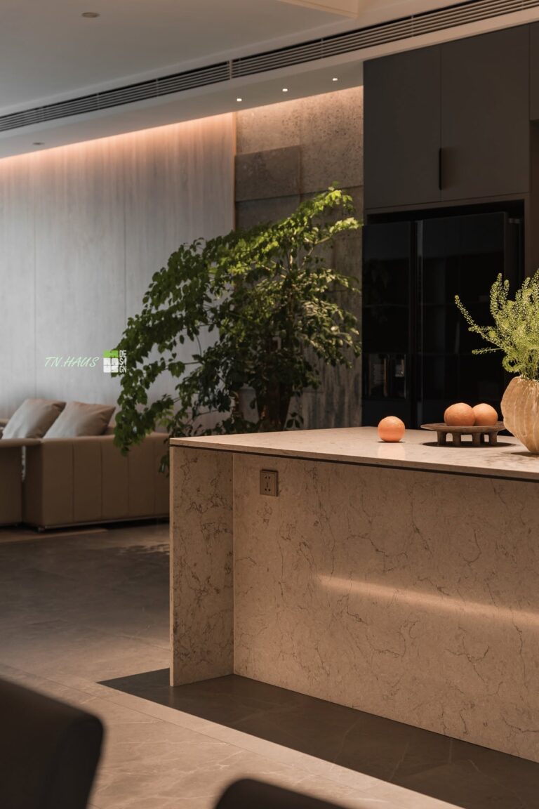 So sánh 3D và thực tế thi công INHAUS – ảnh 3