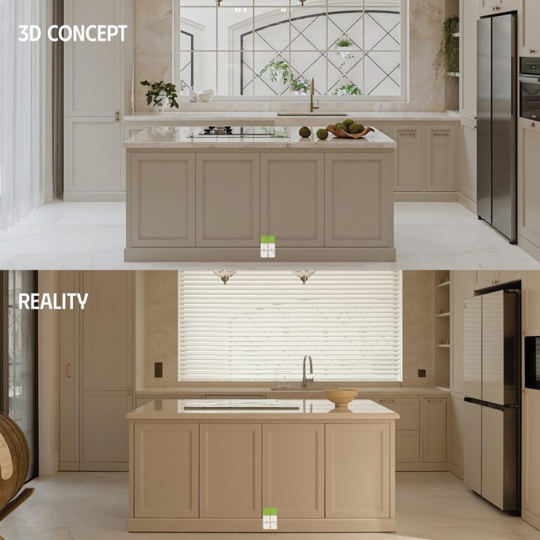 So sánh 3D và thực tế hoàn thiện – ảnh 3