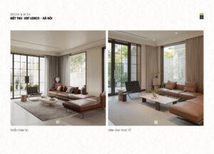 Phòng khách Huy-Haus: phối cảnh 3D và ảnh thực tế