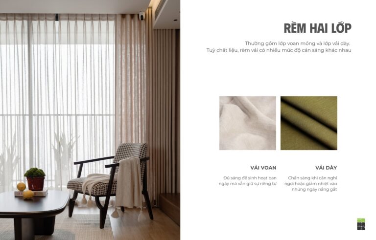Rèm cửa hai lớp trong thiết kế nội thất – ảnh 4